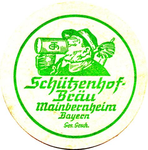 mainbernheim kt-by schtzenhof rund 1a (215-u ges gesch-grn) 